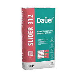 Dauer SLIDER® 312 Штукатурка цементная мелкофракционная гладкая, зимняя версия