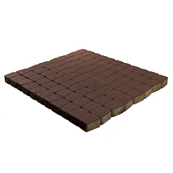 Плитка тротуарная Braer Классико круговая коричневая