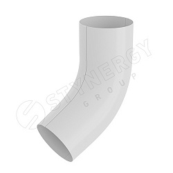 Stynergy СТАНДАРТ 125/90 Колено трубы 60° RAL 9003