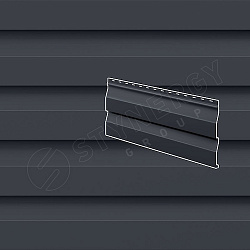 Сайдинг Stynergy Корабельная доска RAL 7024 0.45