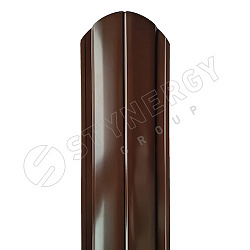 Штакетник Stynergy полукруглый фигурный RAL 8017 0.35