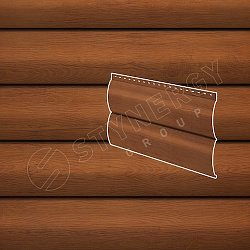 Сайдинг Stynergy Блок-хаус гофрированный SteelArt® Дуб 3D 0.45
