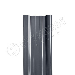 Штакетник Stynergy П-образный прямой порошковая окраска RAL 7024/7024 0.45