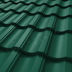 Профиль волнообразный STYNERGY G GRAPHITE45® RAL 6005 (зелёный мох) 0.45