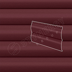Сайдинг Stynergy Блок-хаус гофрированный GRAPHITE45® RAL 3005 0.45