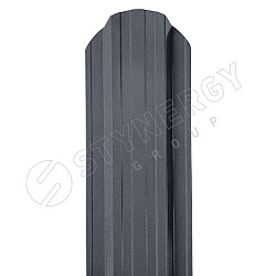 Штакетник Stynergy П-образный фигурный порошковая окраска матовая RAL 7024/7024 0.40