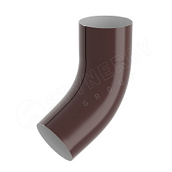 Stynergy СТАНДАРТ 125/90 Колено трубы 60° RAL 8017